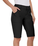 M Moteepi Women&#39;S Golf Hiking Shorts 9&quot; Quick Dry Long Shorts Knee Length - £33.62 GBP