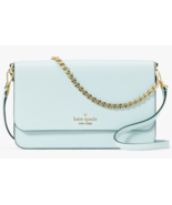 Kate Spade Madison Flap Crossbody Bag Blue Leather Chain KC430 NWT $349 ... - £89.86 GBP