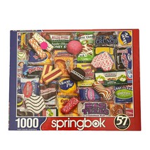 1000 PC Jigsaw Puzzle Snack Treats by Springbok 24 x 30 Age 14+ Cardboar... - £7.07 GBP
