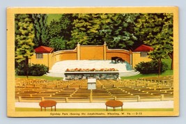 Oglebay Park Anfiteatro Di Wheeling West Virginia Wv Lino Cartolina E15 - £5.60 GBP