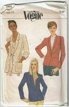 Vogue Sewing Pattern 7955 Jacket Misses Size 10 - $8.96