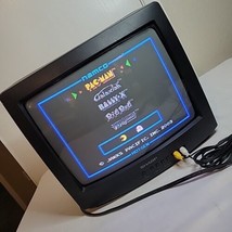Sharp 13&quot; CRT TV Retro Gaming Color Television Model 13L M100 Working No Remote - £65.50 GBP