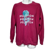 Peloton Women’s Size XL Pink Roses Long Sleeve Pullover Sweatshirt - £19.56 GBP