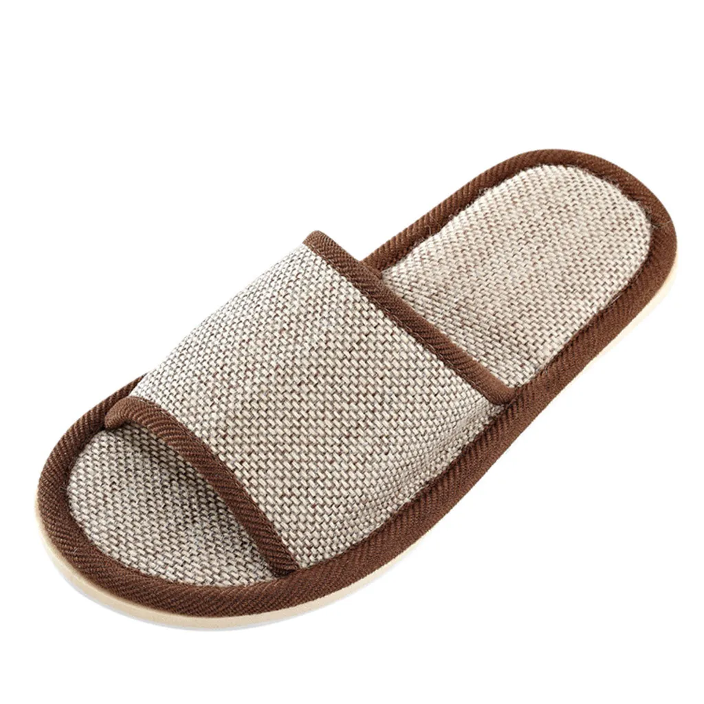  flax slippers 2021 summer hot sale slipper couples fashion casual home slippers indoor thumb200