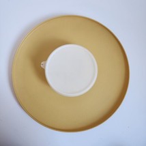 Tupperware Vintage 3 Piece Chip Dip and Serve Gold Tray, Bowl and Lid 492-5 - £6.86 GBP