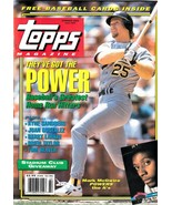 TOPPS MAGAZINE No.11 (Summer 1992) MARK McGWIRE Cover; TOM SEAVER Poster - $167.50 MXN