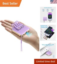 22.5W Fast Charging Power Bank with USB-C and Built-in Cable for All Dev... - $29.99