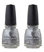 2 PACK China Glaze Star Hopping Collection 1423 Silver of Sorts Nail Lac... - $17.64 CAD