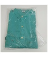 Weekends In California Men&#39;s Jade Button Up Shirt Sz M 15-15.5 - $324.10 MXN