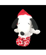Santa Snoopy 7” Plush In Pop Up Chimney Hoping Spring Sound &amp; Laughs Chr... - £12.74 GBP