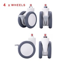 4 Pack  4&quot; Castors Wheels Swivel Brake Polyurethane Wheels Heavy Duty Wh... - $92.99