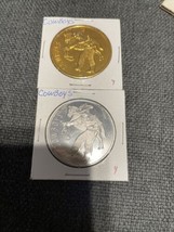 2-Mardi Gras Doubloon Cowboys Coin Club Aluminum - £2.35 GBP