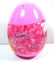 Plastic Egg Disney Princess Color N Stick sticker sheet crayons sealed - £4.73 GBP