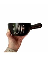 Rae Dunn Black Soup Bowl With Handle Artisan Collection By Magenta Ceramic - £14.01 GBP