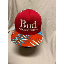 Vintage Bud King Of Beers Snapback Trucker Hat Made In USA Hawaiian Styl... - $34.65