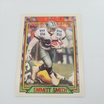 1992 Topps Emmitt Smith #1 1000 Yard Club Dallas Cowboys Football Card - $1.99