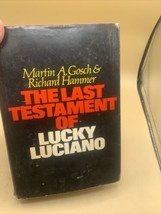 Vintage 1975 The Last Testament Of Lucky Luciano HC/DJ  ByMartin Gosh - £15.56 GBP