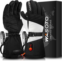 Touchscreen Waterproof Electric Heated Gloves For Winter Outdoor Work Skiing - £91.77 GBP