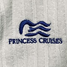 Princess Cruises White Terry Striped Robe Baltic Linen Collection Sea Witch Logo - £36.69 GBP
