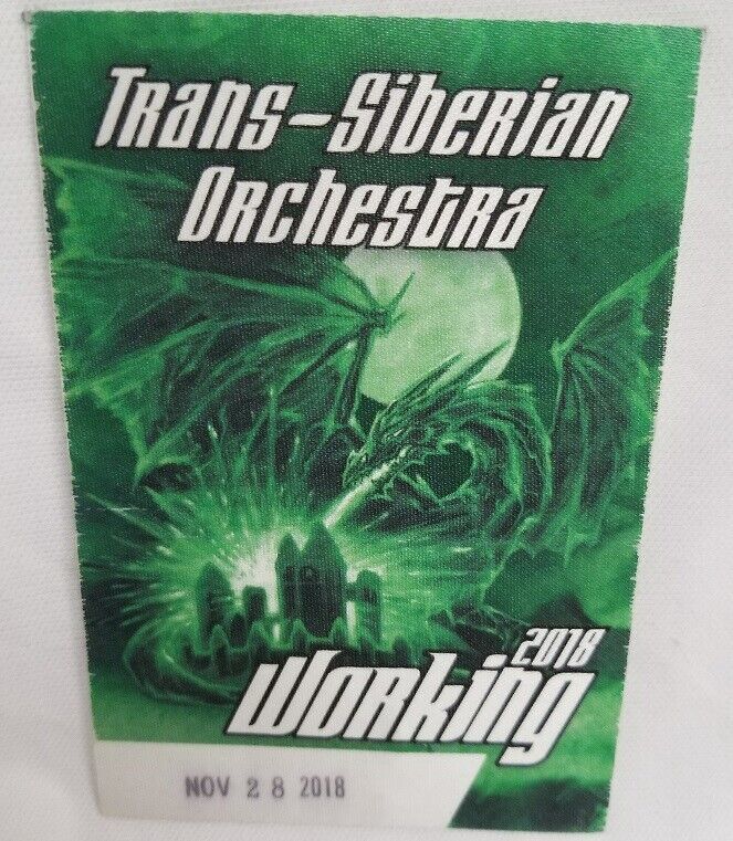 Primary image for TSO TRANS-SIBERIAN ORCHESTRA - 2018 ORIGINAL CONCERT TOUR BACKSTAGE PASS *LAST*