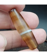 Antique Old Yemeni Agate Natural Rare pattern Banded Agate Bead 36.7mm B... - $870.13 MXN