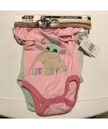 Star Wars The Child Grogu Girls 3-Piece Bodysuit Set Pink Green Grey Siz... - $346.91 MXN