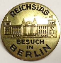 Vintage Reichstag Besch Berlin Germany souvenir pin - £4.99 GBP