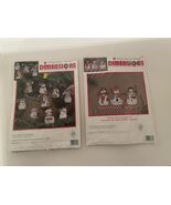 Dimensions LET IT SNOW #8484 Cross Stitch Kit &amp; SNOW PEOPLE (9) ORNAMENT... - $27.47