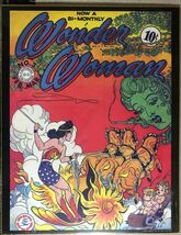WONDER WOMAN #3 11" x 14" reproduction of the 1943 DC Comics issue cover - $14.84