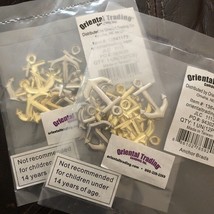 24 Ship ANCHOR BRADS Silver And Gold For Scrapbooking Craft Wedding Invi... - €8,01 EUR