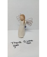 Willow Tree Angel Thank You Figurine Holding Flowers 2002 by Susan Lordi - £6.74 GBP