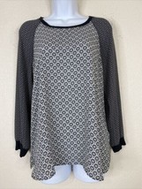 Ann Taylor LOFT Womens Size MP Mosaic Pattern Blouse Long Sleeve - £8.44 GBP