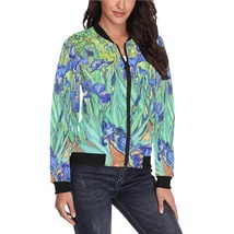 Irises Van Gogh Women&#39;s Bomber Jacket - £48.04 GBP