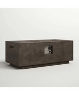 Modern Concrete Propane/NG Fire Pit Table - Charcoal Steel - $531.87 CAD