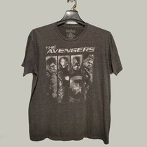 Avengers Mens Shirt XL Marvel Comics Gray Short Sleeve Casual - £9.33 GBP