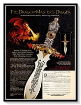 Dragon-Master&#39;s Dagger Greg Hilderbrandt Ad Vintage 2000 Magazine Advert... - $9.70