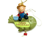 Kurt Adler Future Fisherman Christmas Ornament c7252 - £10.70 GBP