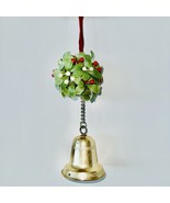 Vintage Hanging Mistletoe Musical Bell Silent Night Music MadeinHONGKONG... - £22.27 GBP