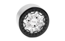 RC4WD Black Rhino Ouray 1.9&quot; Aluminum Beadlock Wheels (Silver/Black) (4) - $120.93