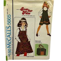 Uncut McCall&#39;s Girls Jumper Vintage Sewing Pattern #5665 sz 7 - €8,24 EUR