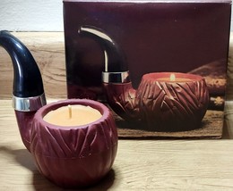 New in Box Vintage 1978 Avon Fresh Aroma Smoker&#39;s Candle Pipe Shaped - £9.17 GBP