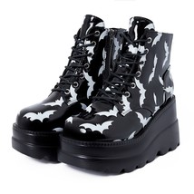 Brand New Gothic Style Platform Vampire Cosplay Women Mid-calf Boots Winter Wedg - £57.63 GBP
