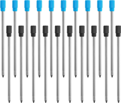 Tecunite 20 Pieces 2.75 Inch Ballpoint Pen Refills for Diamond Crystal Stylus Pe - £8.79 GBP