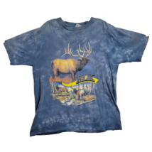 Y2K Fruit Of The Loom Tye Dye ELK Graphic Shirt Sz Large - $12.82