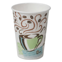 Dixie 8oz Paper Hot Cups Coffee Dreams Design (1000/Carton) - £132.57 GBP