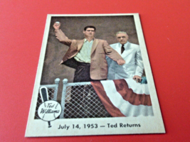 1959 FLEER  TED WILLIAMS  #48    TED  RETURNS     NM /  MINT  OR  BETTER !! - £71.67 GBP
