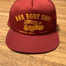 VTG Red Trucker Hat Cap Mesh Snapback R&amp;R - $7.70