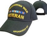 Afghanistan War Veteran Black Cap Hat Embroidered 3D 782A Ribbon - $9.88