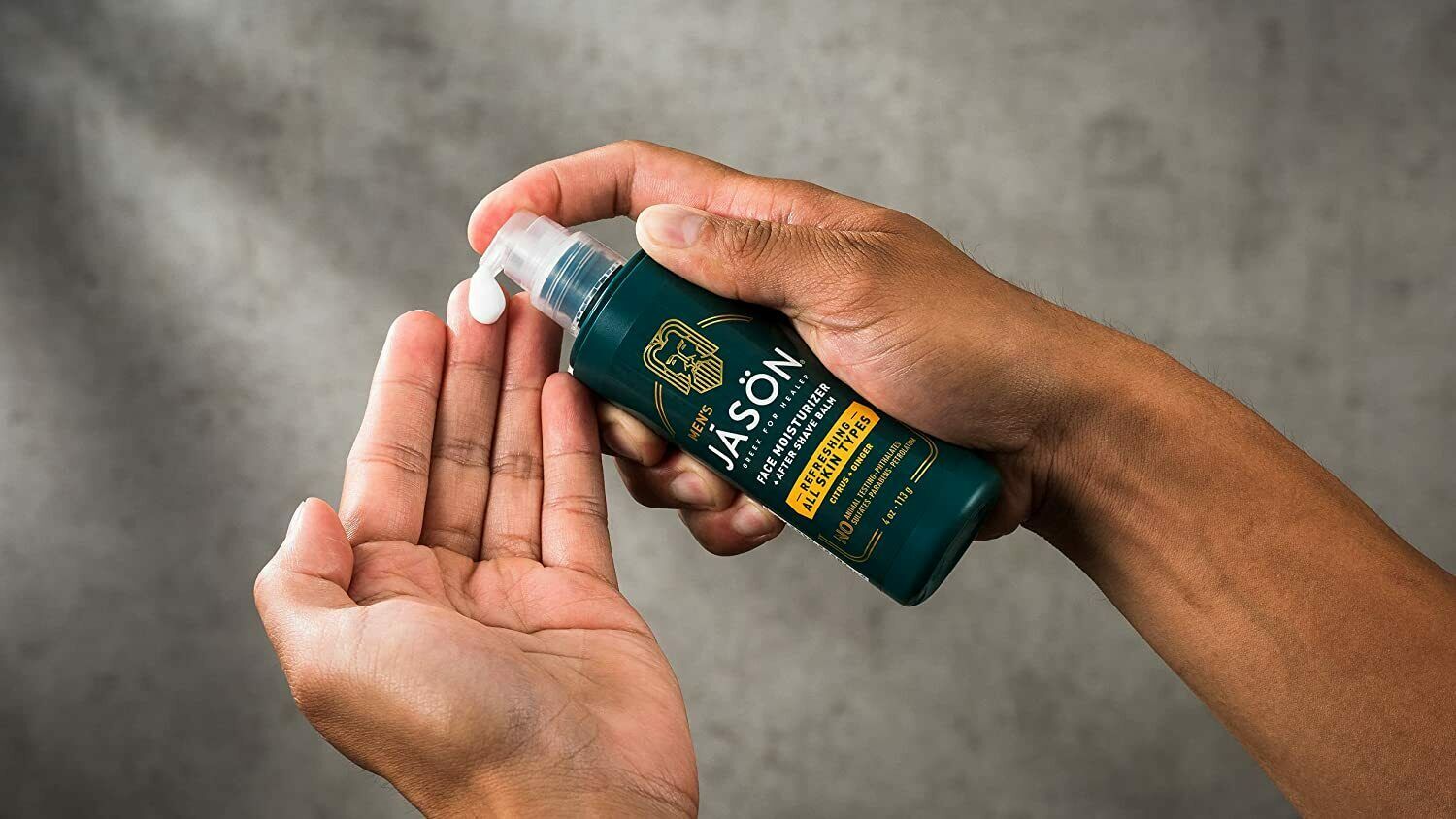 JASON Men's Refreshing Citrus & Ginger Face Moisturizer After Shave
