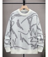 Trendy Tron Hypemode Men Graphic Pattern Drop Shoulder Sweater - $38.00